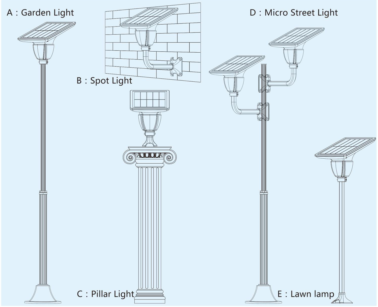 Solar  Lotus Light 7w